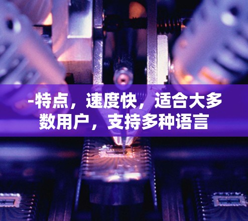 -特点，速度快，适合大多数用户，支持多种语言