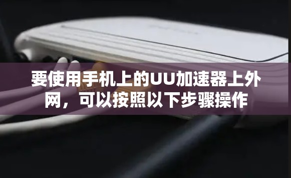 要使用手机上的UU加速器上外网，可以按照以下步骤操作