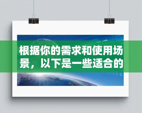 根据你的需求和使用场景，以下是一些适合的不同加速器的选择建议