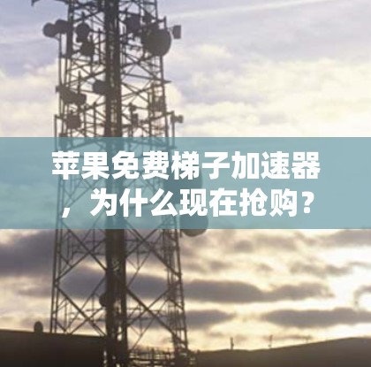 苹果免费梯子加速器，为什么现在抢购？