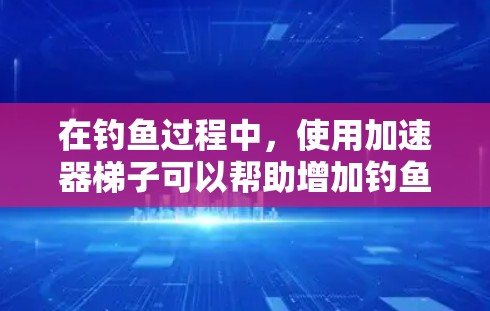 在钓鱼过程中，使用加速器梯子可以帮助增加钓鱼的效率和速度，尤其是在钓鱼岛钓鱼时。以下是关于便宜的加速器梯子的推荐