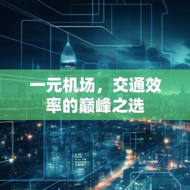 一元机场，交通效率的巅峰之选