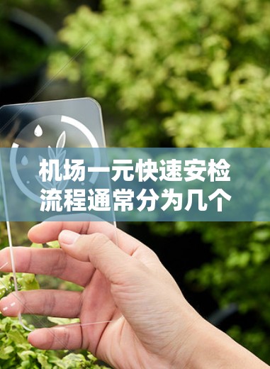 机场一元快速安检流程通常分为几个主要步骤，通常分为以下几个环节