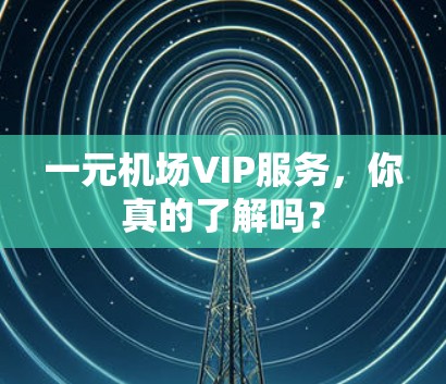 一元机场VIP服务，你真的了解吗？
