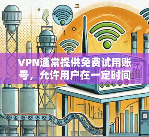 VPN通常提供免费试用账号,允许用户在一定时间内访问网络服务。以下是一些常见的VPN服务,它们通常提供免费试用账号 VPN通常提供免费试用账号,允许用户在一定时间内访问网络服务。以下是一些常见的VPN服务,它们通常提供免费试用账号