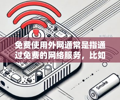 免费使用外网通常是指通过免费的网络服务，比如免费的Wi-Fi或4G数据服务。以下是一些常见的免费外网选项，供您参考