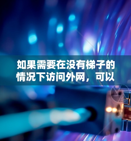 如果需要在没有梯子的情况下访问外网，可以使用以下方法