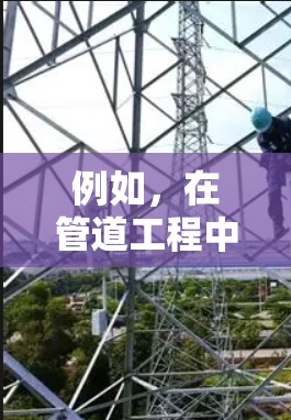 例如，在管道工程中，梯子可能被用来爬行，而梯子上有一个外网，用于固定或支撑某种管道。或者，在建筑领域，梯子可能被用作某种特定的工具，而梯子上有某种外网，用于某种特定的作业，如安装、维护或者运输