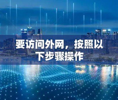要访问外网，按照以下步骤操作
