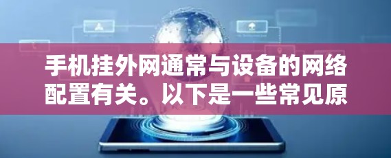手机挂外网通常与设备的网络配置有关。以下是一些常见原因和解决方法