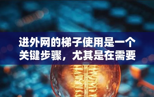 进外网的梯子使用是一个关键步骤,尤其是在需要快速疏散或进行紧急事件时。以下是一步步的指南,帮助您顺利完成梯子使用 进外网的梯子使用是一个关键步骤,尤其是在需要快速疏散或进行紧急事件时。以下是一步步的指南,帮助您顺利完成梯子使用