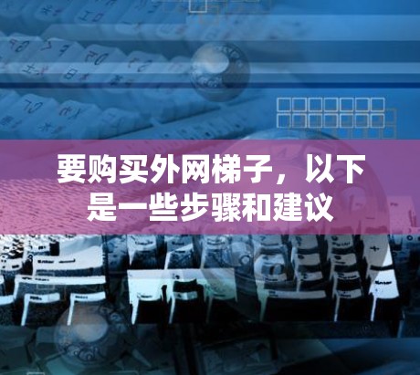 要购买外网梯子,以下是一些步骤和建议 要购买外网梯子,以下是一些步骤和建议