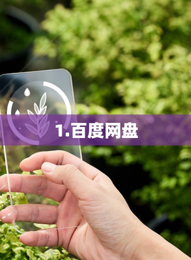 1.百度网盘