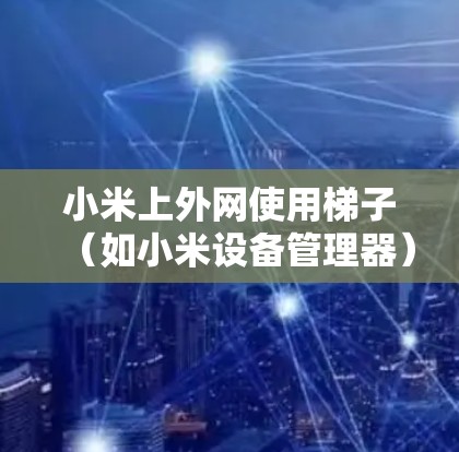 小米上外网使用梯子（如小米设备管理器）的步骤如下