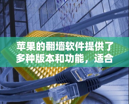 苹果的翻墙软件提供了多种版本和功能,适合不同用户的需求。以下是详细的分析 苹果的翻墙软件提供了多种版本和功能,适合不同用户的需求。以下是详细的分析