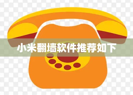 小米翻墙软件推荐如下