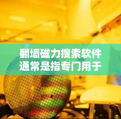 翻墙磁力搜索软件通常是指专门用于在互联网无法访问或翻墙的区域进行搜索的工具。这些工具能够帮助用户在隐藏的服务器、论坛、网站等地方进行高效搜索和分析。以下是一些常见的翻墙磁力搜索软件及其功能